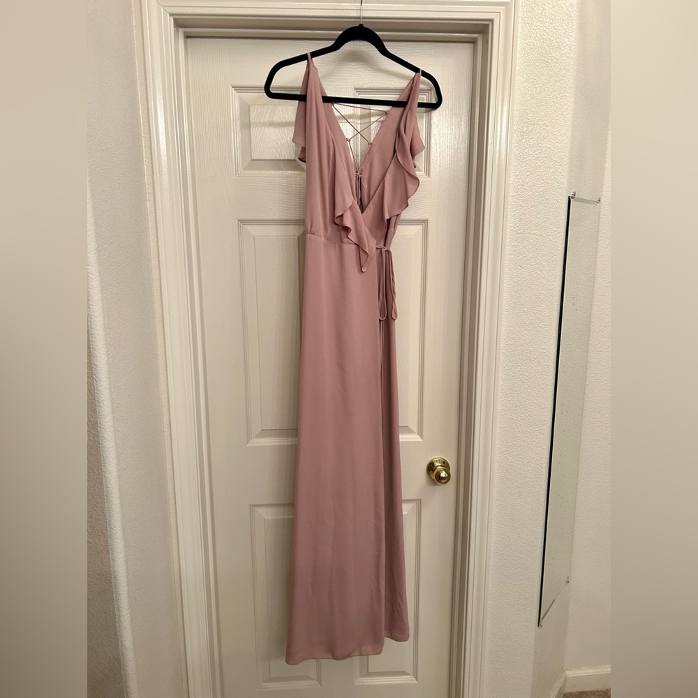 WAYF Jamie Ruffle Wrap Dress